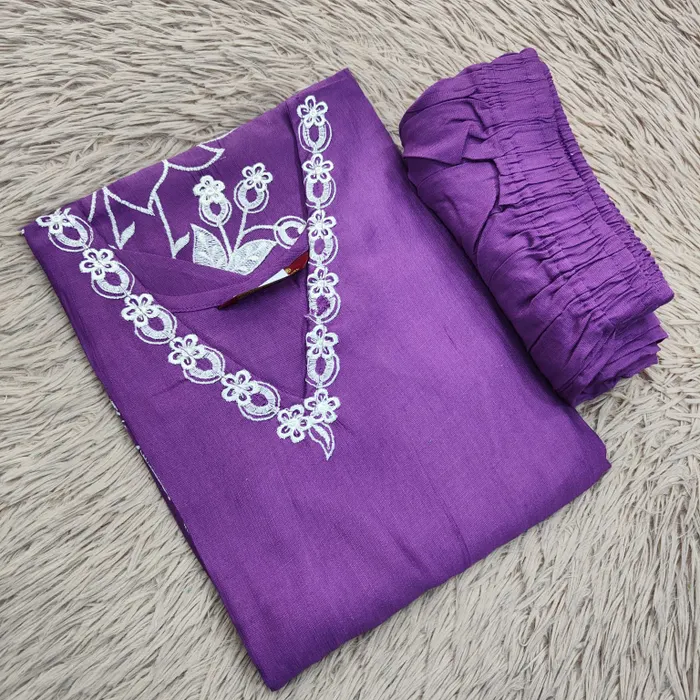 Heavy Vatican Fully Embroidery Top with Plazzo Bottom  | TS3147