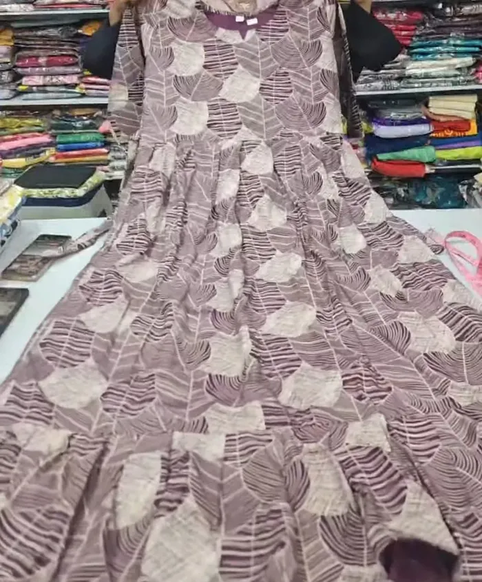 Heavy Rayon Long Maxi Gown | MG220