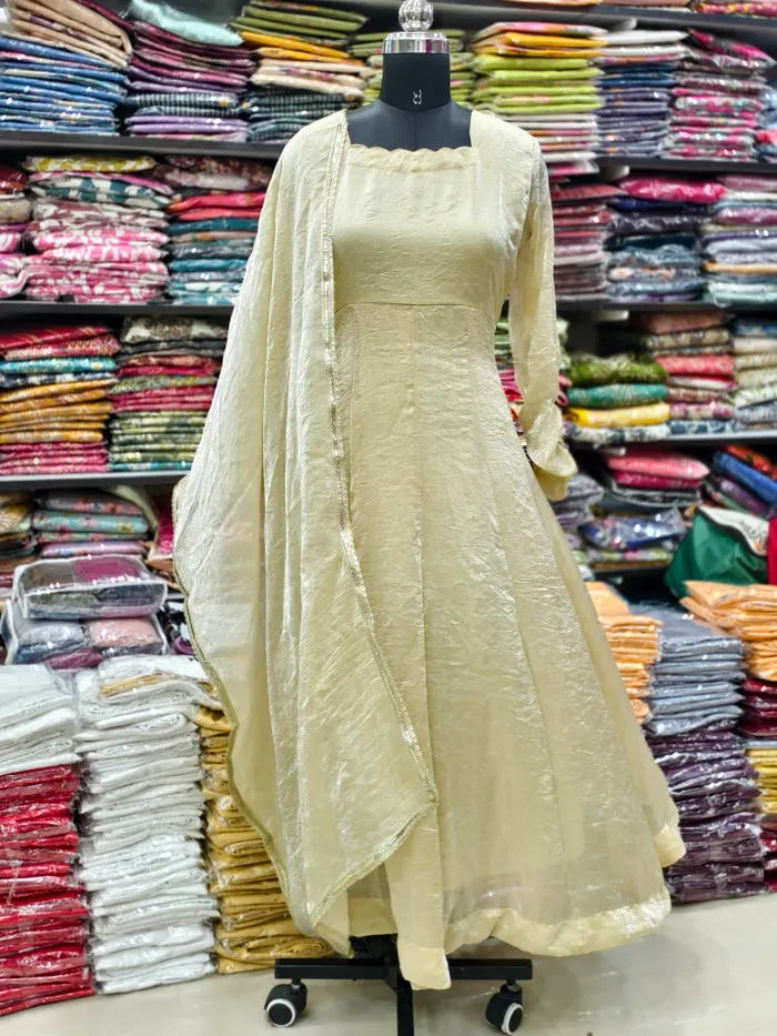 Premium Fendy Crush Choli Kalli Anarkali with Dupatta | KS1332