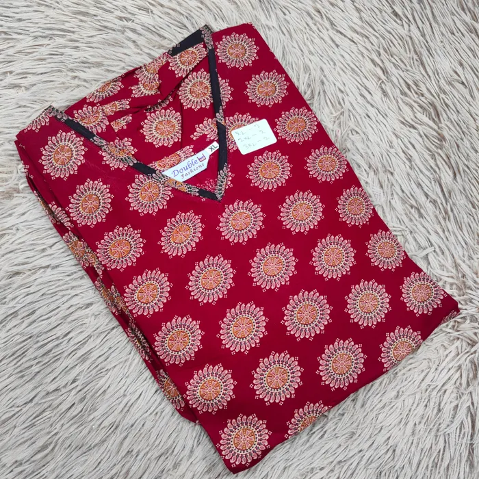 Premium Ajrak 60/60 Cotton Frock | AK1470