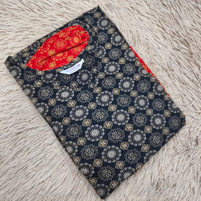 Premium Ajrak 60/60 Cotton Frock | AK1467