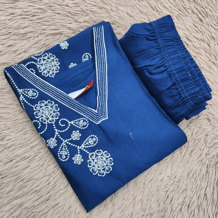 Heavy Vatican Fully Embroidery Top with Plazzo Bottom  | TS3149