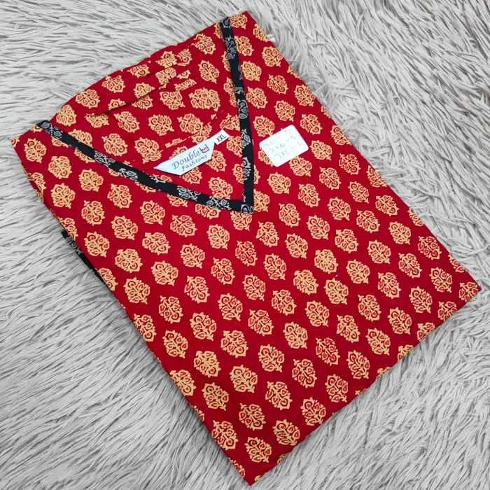 Premium Ajrak 60/60 Cotton Frock | AK1457