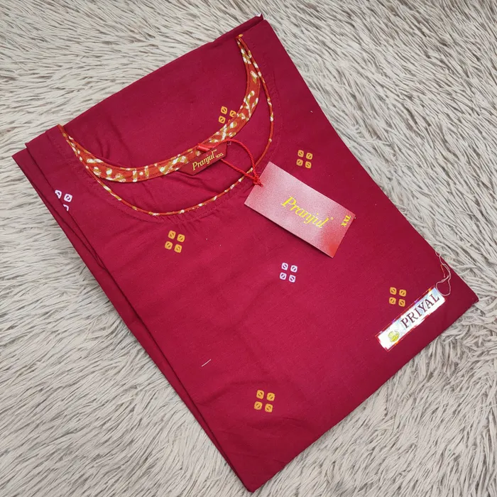 Pranjul Pure Cotton Straight Kurti | PK343