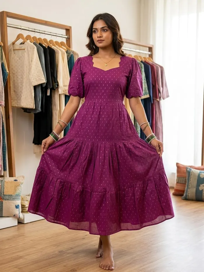 Premium Imported Rayon Cotton 2-Layer Anarkali Kurti | AK2242