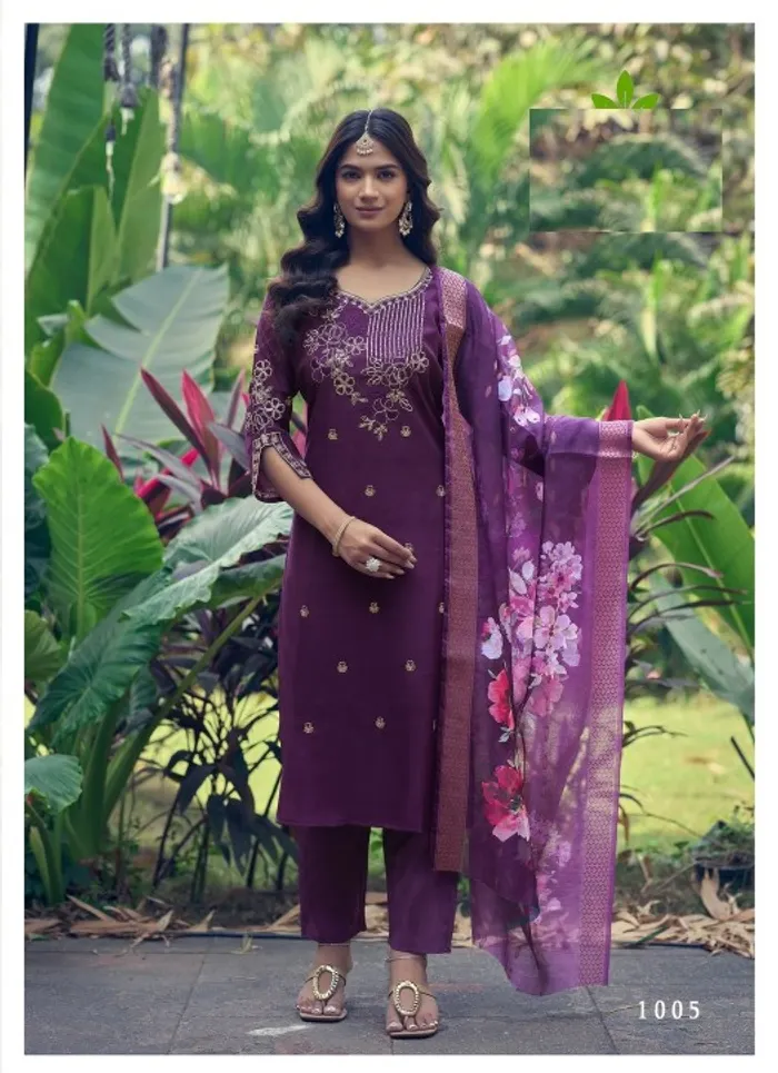 Roman Straight Kurti Bottom Dupatta Set with Side Pocket | TS3324