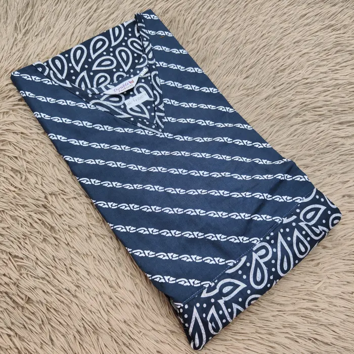 Frock Nighty – Premium Cotton | Side Pocket | Overlocked Finish | NT3388