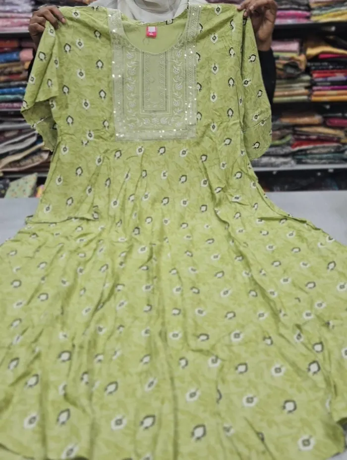 Heavy Rayon Anarkali Kurti | AK1100