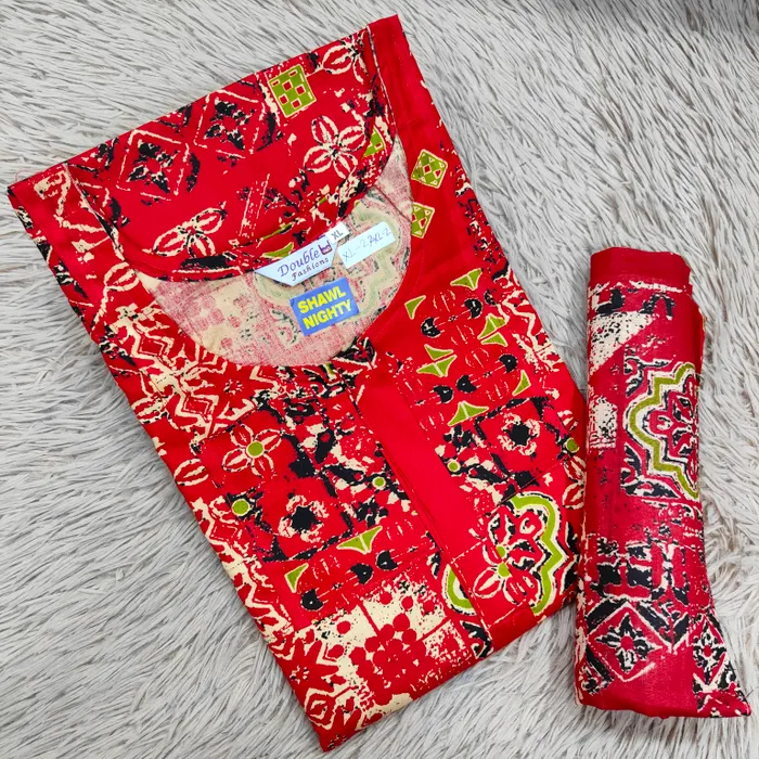 Shawl Nighty Premium Cotton | NT2525