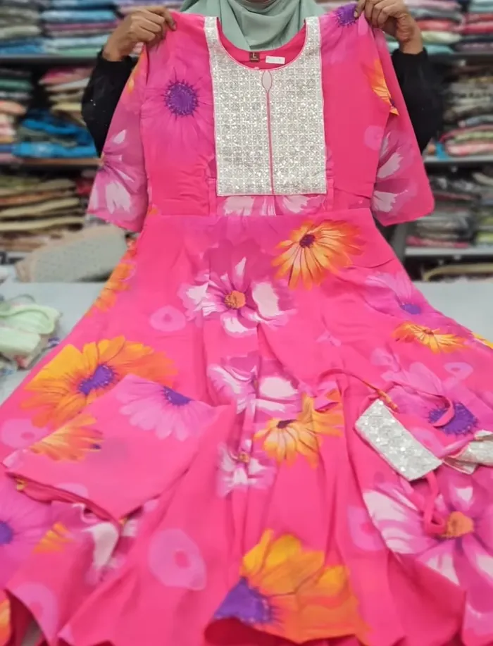 Kurti with Shawl| KS830