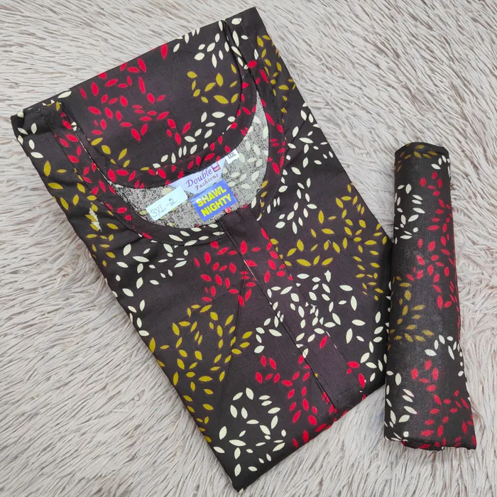 Shawl Nighty Premium Cotton | NT2487