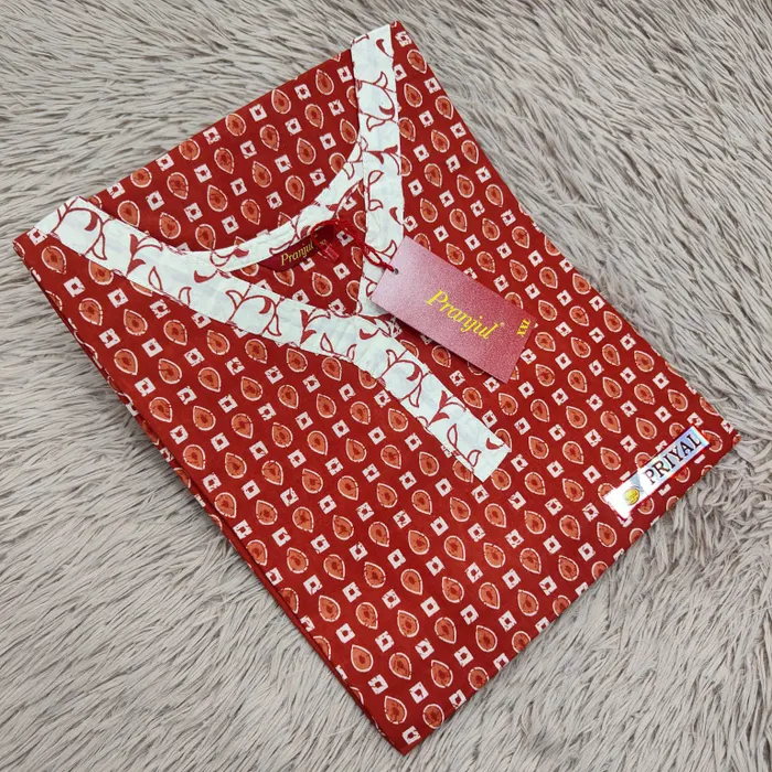 Pranjul Pure Cotton Straight Kurti | PK340