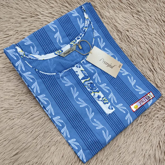 Pranjul Pure Cotton Straight Kurti | PK378