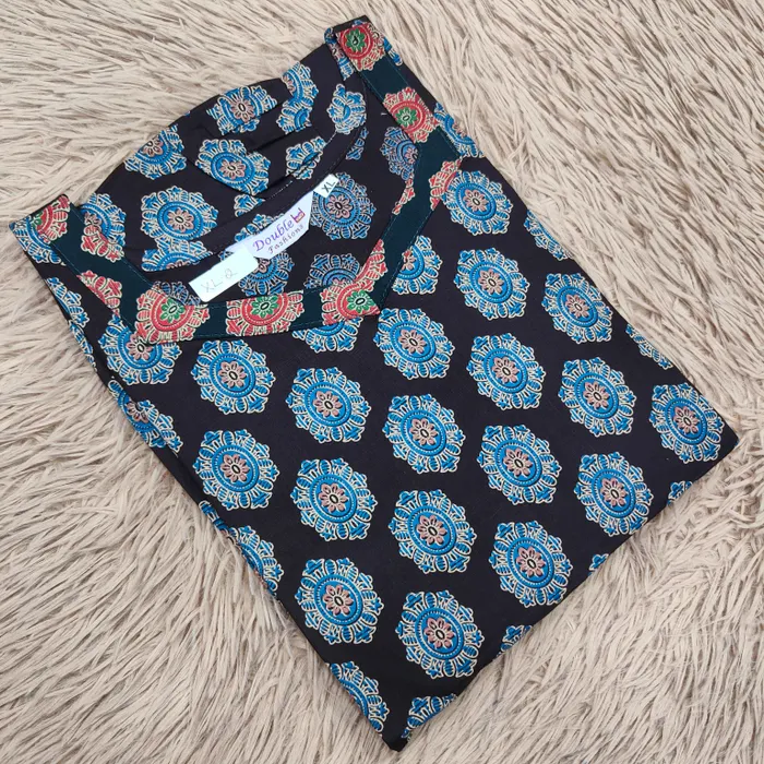 Premium Ajrak 60/60 Cotton Frock | AK1448