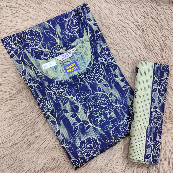 Shawl Nighty Premium Cotton | NT2492