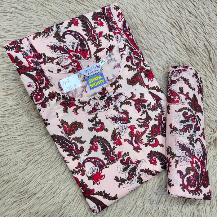 Shawl Nighty Premium Cotton | NT2501