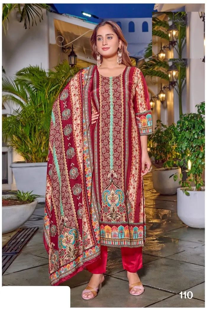 Premium Muslin Pakistani Suit with Handwork | TS3195