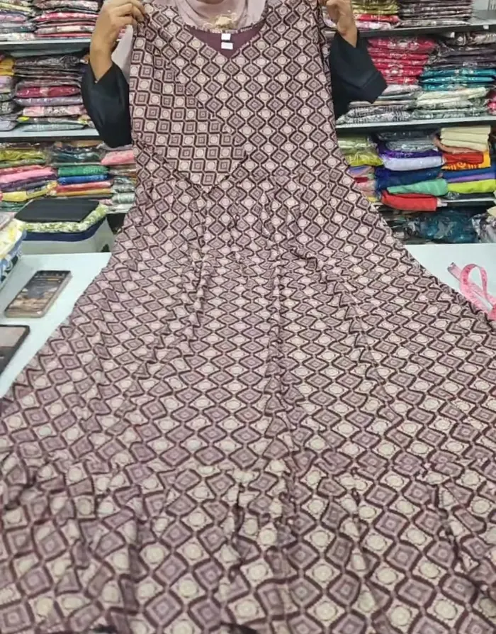 Heavy Rayon Long Maxi Gown | MG228